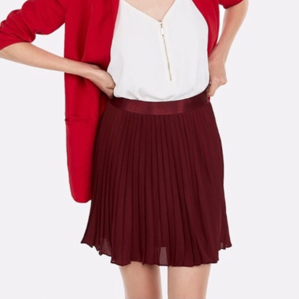 Express High Waisted Pleated Skirt